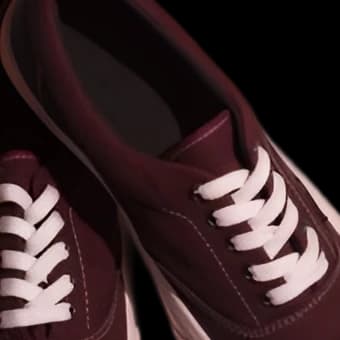 The same sneakers enlarged with upscale: 2